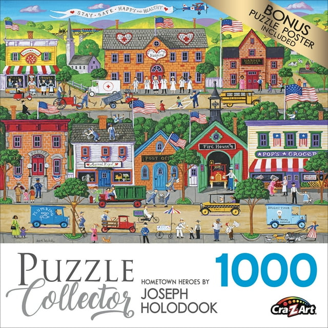 Cra-Z-Art Puzzle Collector 1000-Piece Hometown Heroes Jigsaw Puzzle