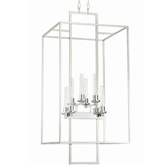 Craftmade 41538 Cubic 8 Light 20-1/2" Wide Cage Chandelier - Chrome