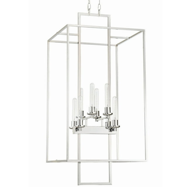 Craftmade 41538 Cubic 8 Light 20-1/2" Wide Cage Chandelier - Chrome