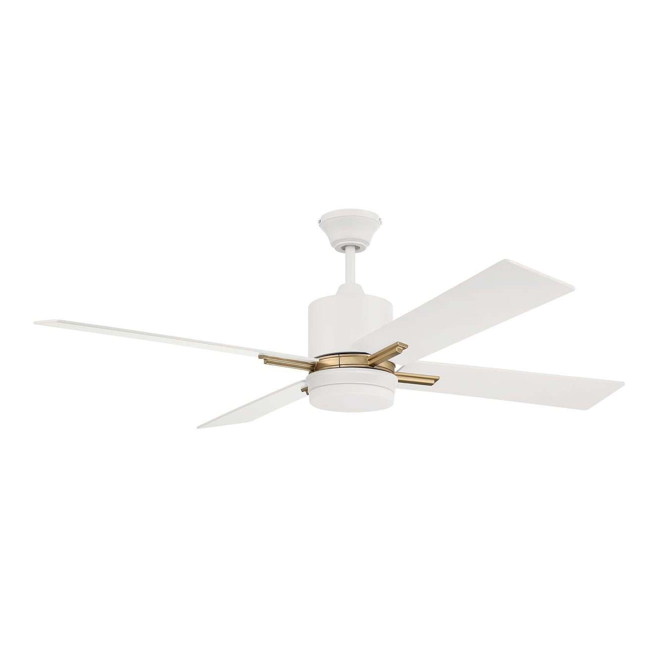 Craftmade  52" Teana Ceiling Fan Satin Brass/White - Hardwired