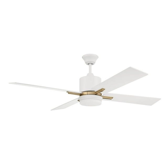 Craftmade  52" Teana Ceiling Fan Satin Brass/White - Hardwired