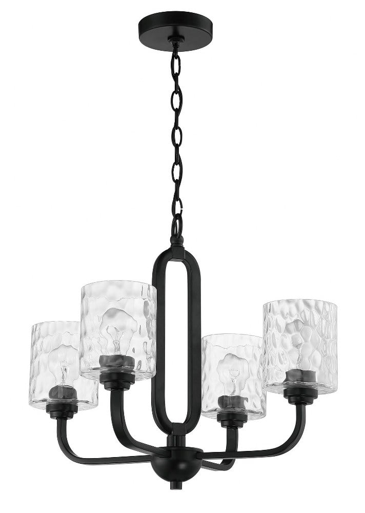Craftmade Lighting 4 - Light Chandelier in  Flat Black