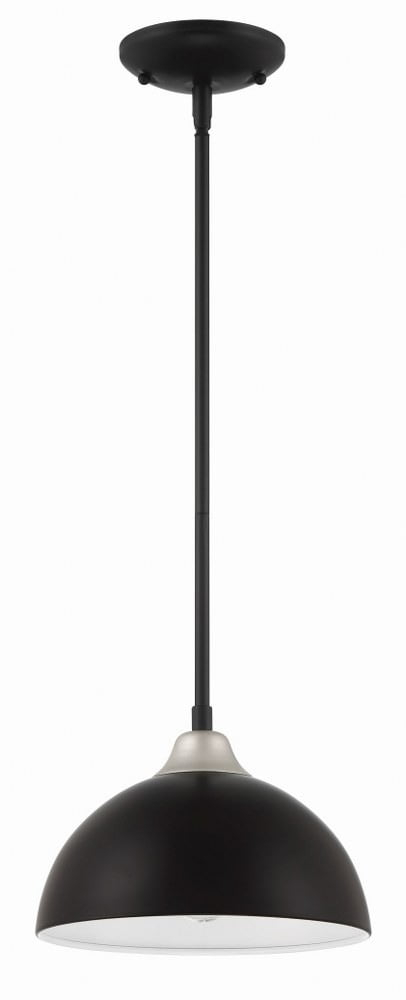 Craftmade Lighting Kahn 1 - Light Pendant in  Midnight/Satin Aluminum