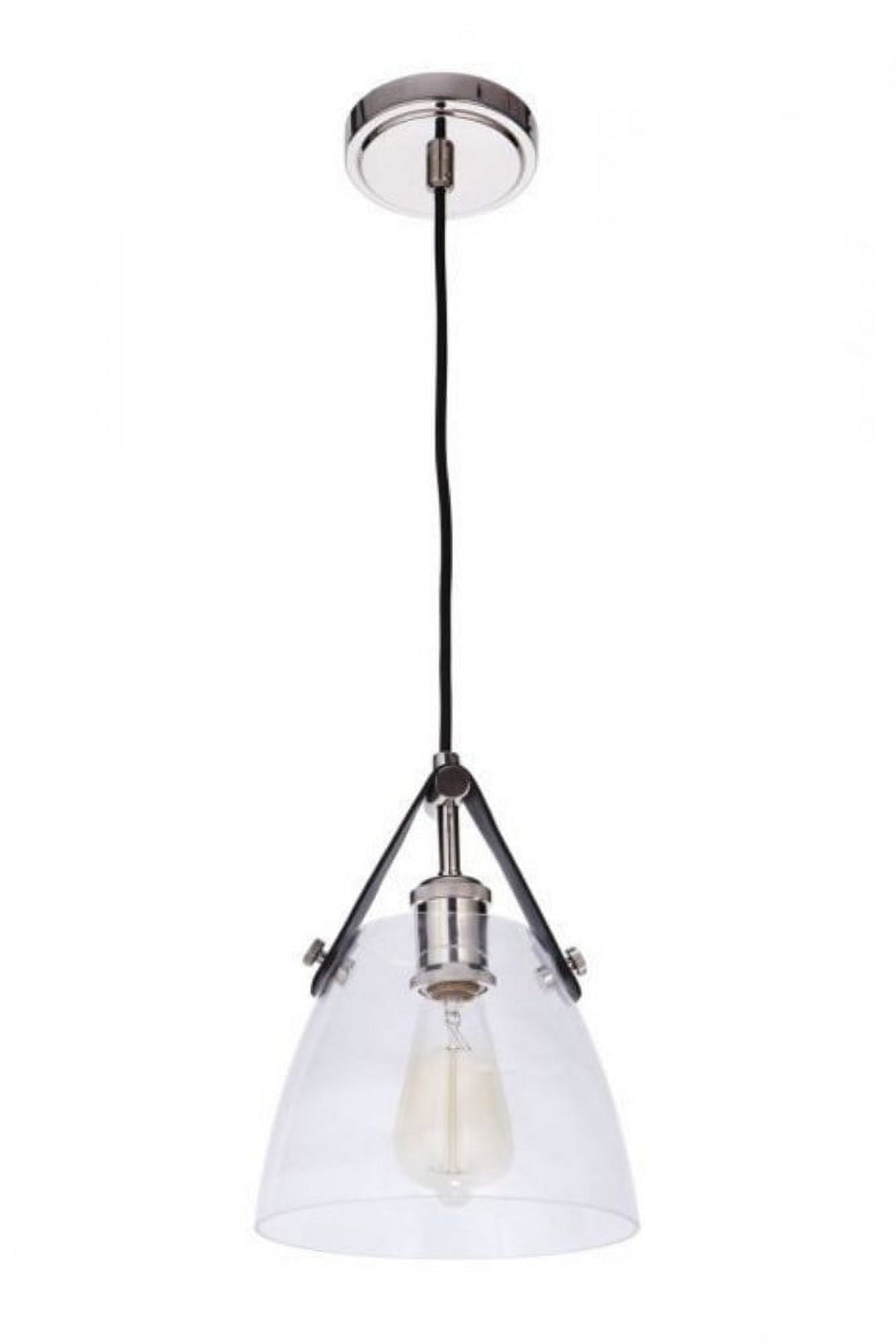 51391-PLN-Craftmade Lighting-Hagen - One Light Pendant - 7.87 inches wide by 11 inches high-Polished Nickel Finish    -Traditional Installation