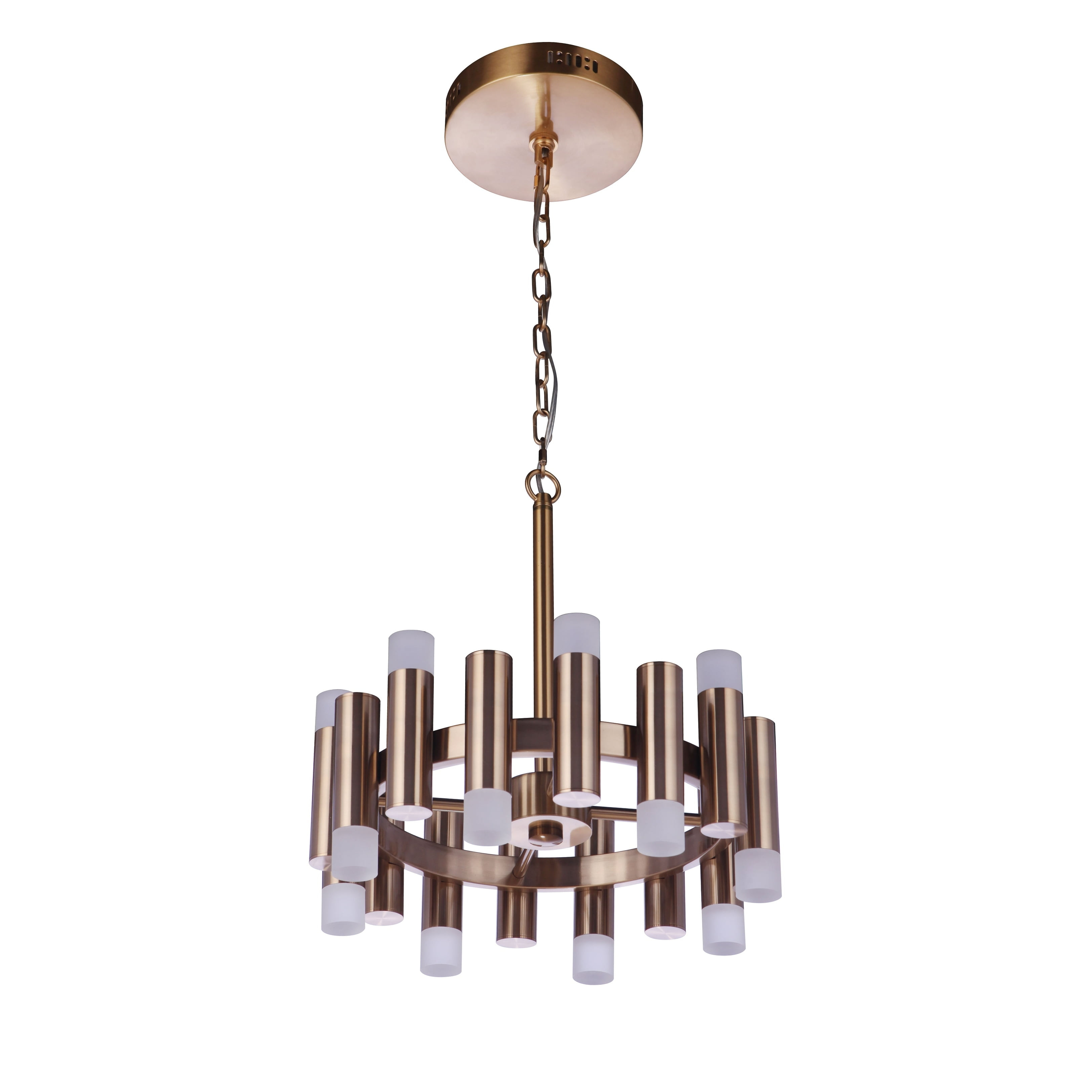 Craftmade Lighting Simple Lux 16 - Light Chandelier in  Satin Brass
