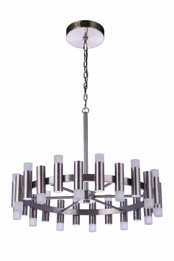 Craftmade Lighting Simple Lux 24 - Light Chandelier in  Brushed Polished Nickel