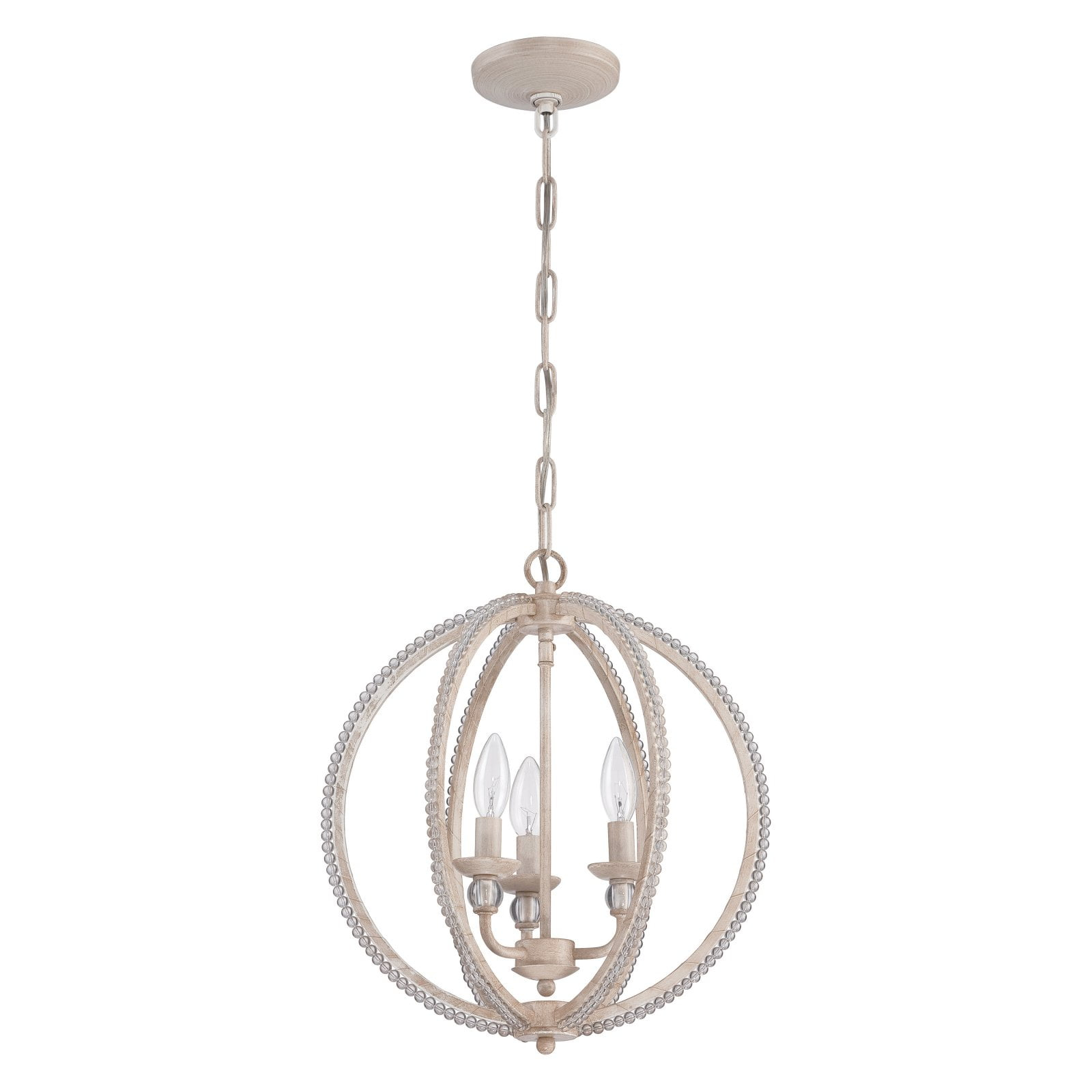 1043C-ATL-Craftmade Lighting-Three Light Mini Chandelier - 15 inches wide by 17.13 inches high-Antique Linen Finish    -Traditional Installation