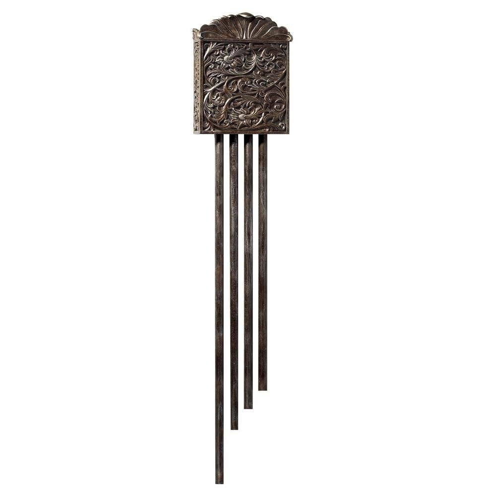 Craftmade Westminster Carved Long Chime in Hand Painted Renaissance Crackle - Silver