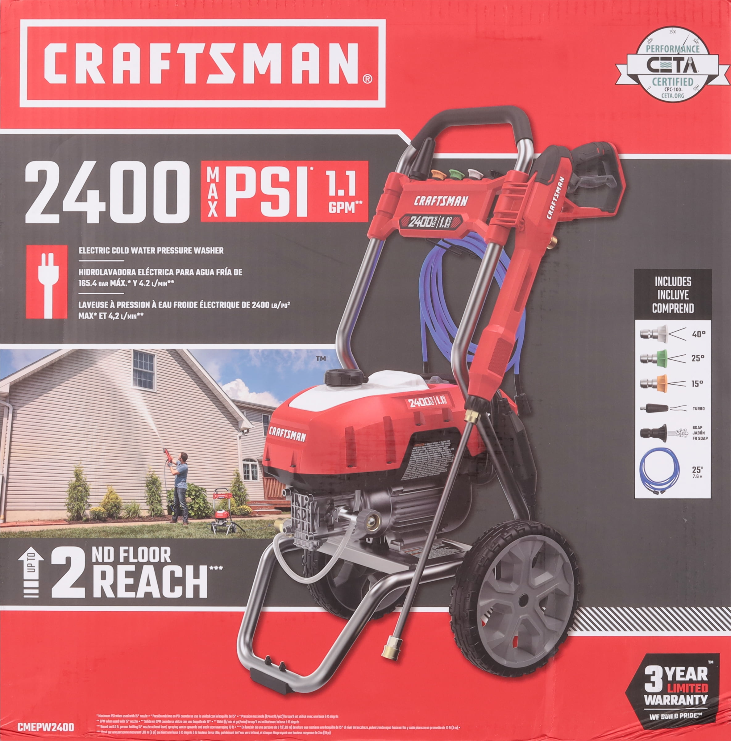 Craftsman Electric Cold Water Pressure Washer 1 ea