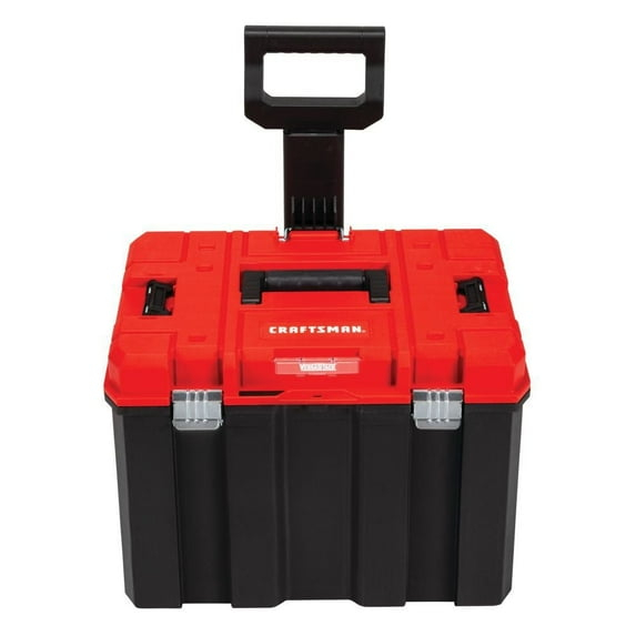 CRAFTSMAN Versastack System 17-in Red Plastic Lockable Tool Box