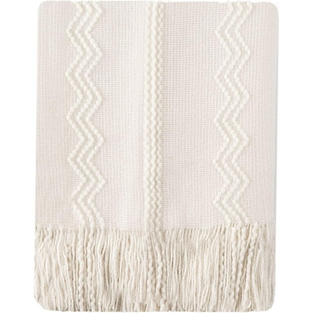 Battilo Home Throw Blanket For Couch, Solid Throw Blanket For Home Decor, Knit Throw Blankets For Bed, 50"X60"