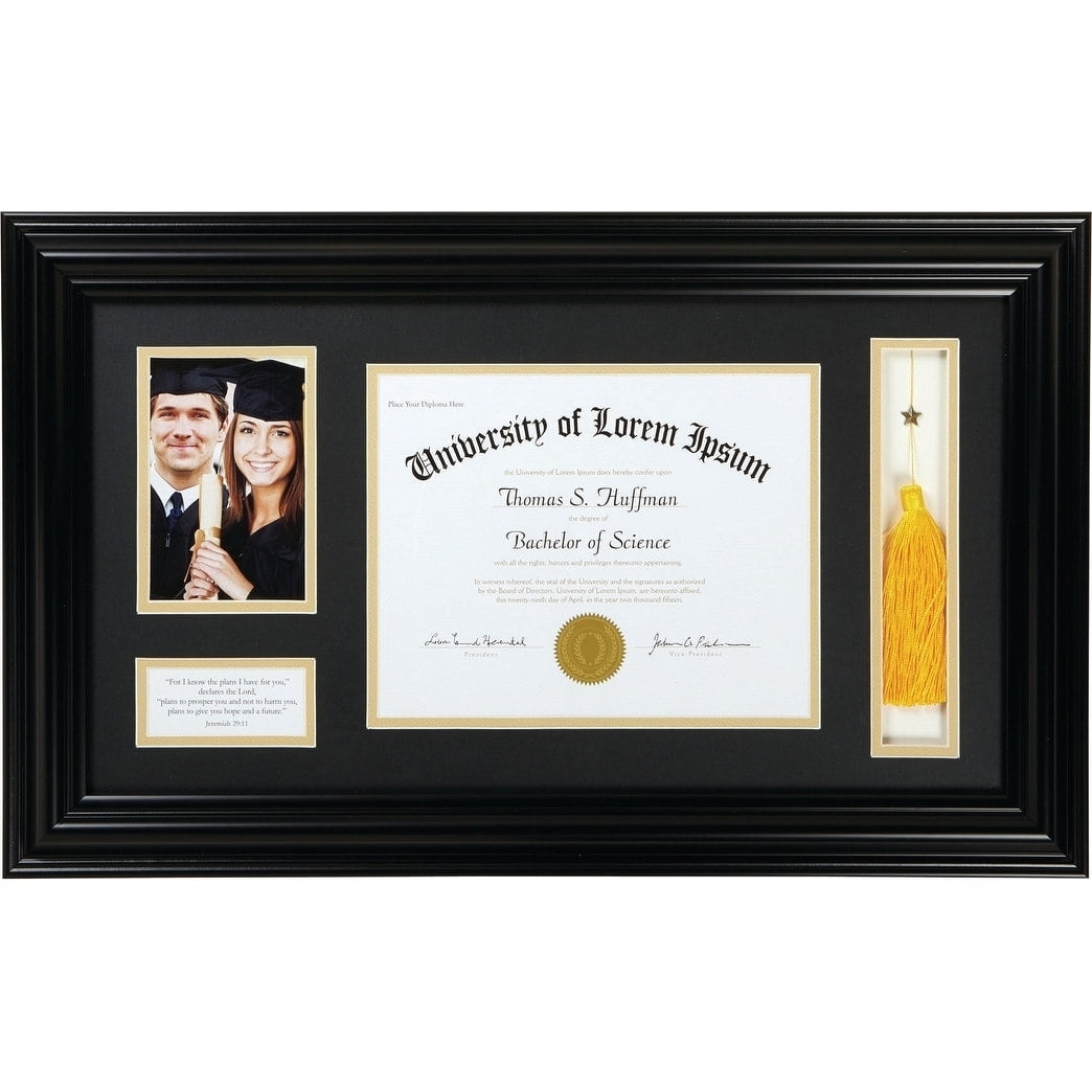 Creative Brands Heartfelt-Inspirational Keepsake Diploma and Photo Frame, 15 x 25-Inch, Jeremiah 29:11