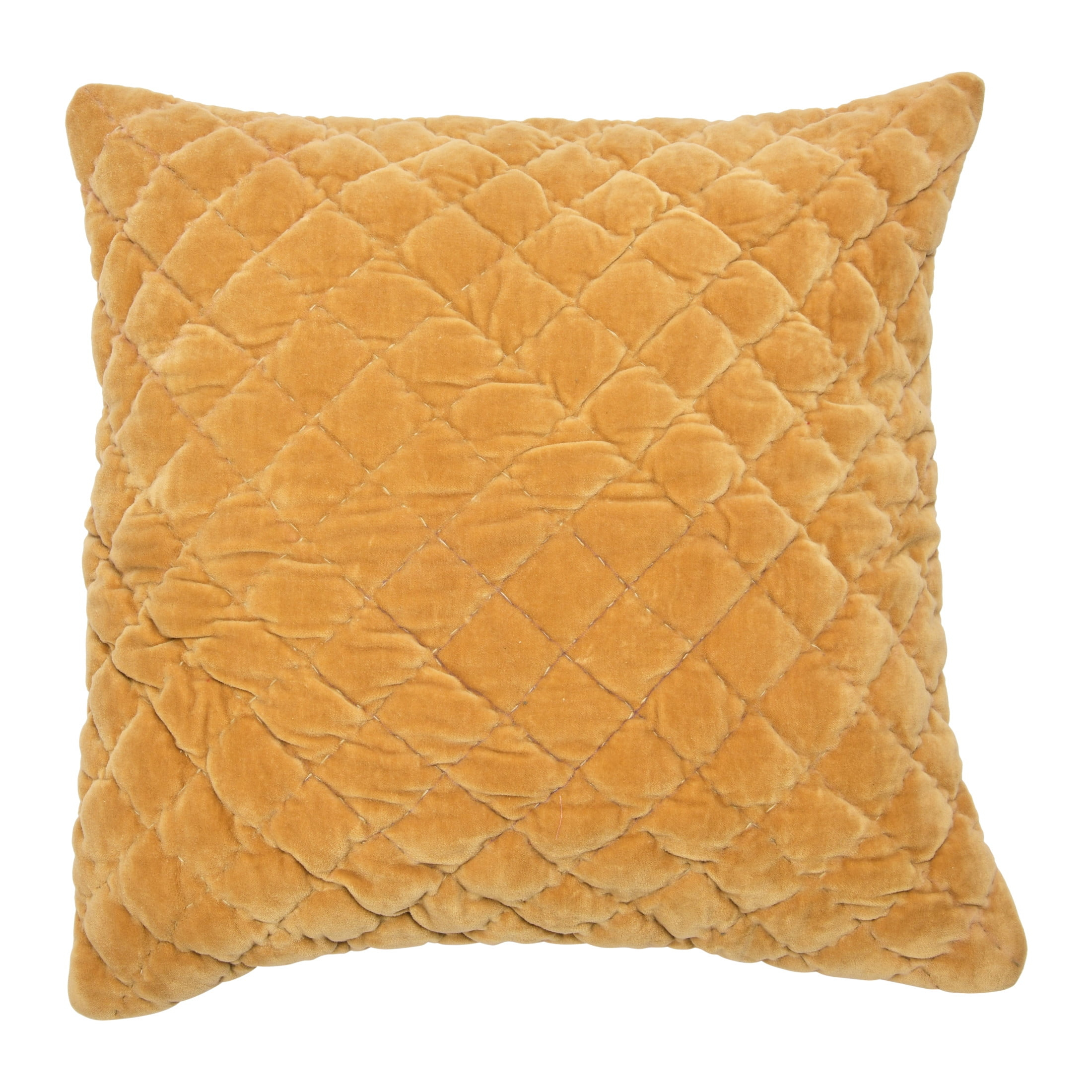 Creative Co-Op 20" Square Quilted Velvet Pillow Cover