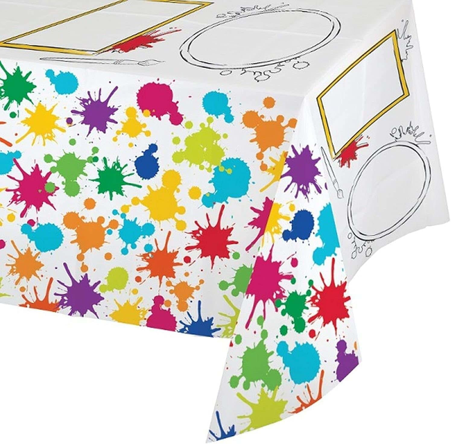 Creative Converting Art Party Table Cover
