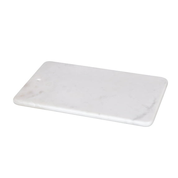 Creative Home Genuine Natural White Marble 9" x 14" Cutting Board, Serving Board