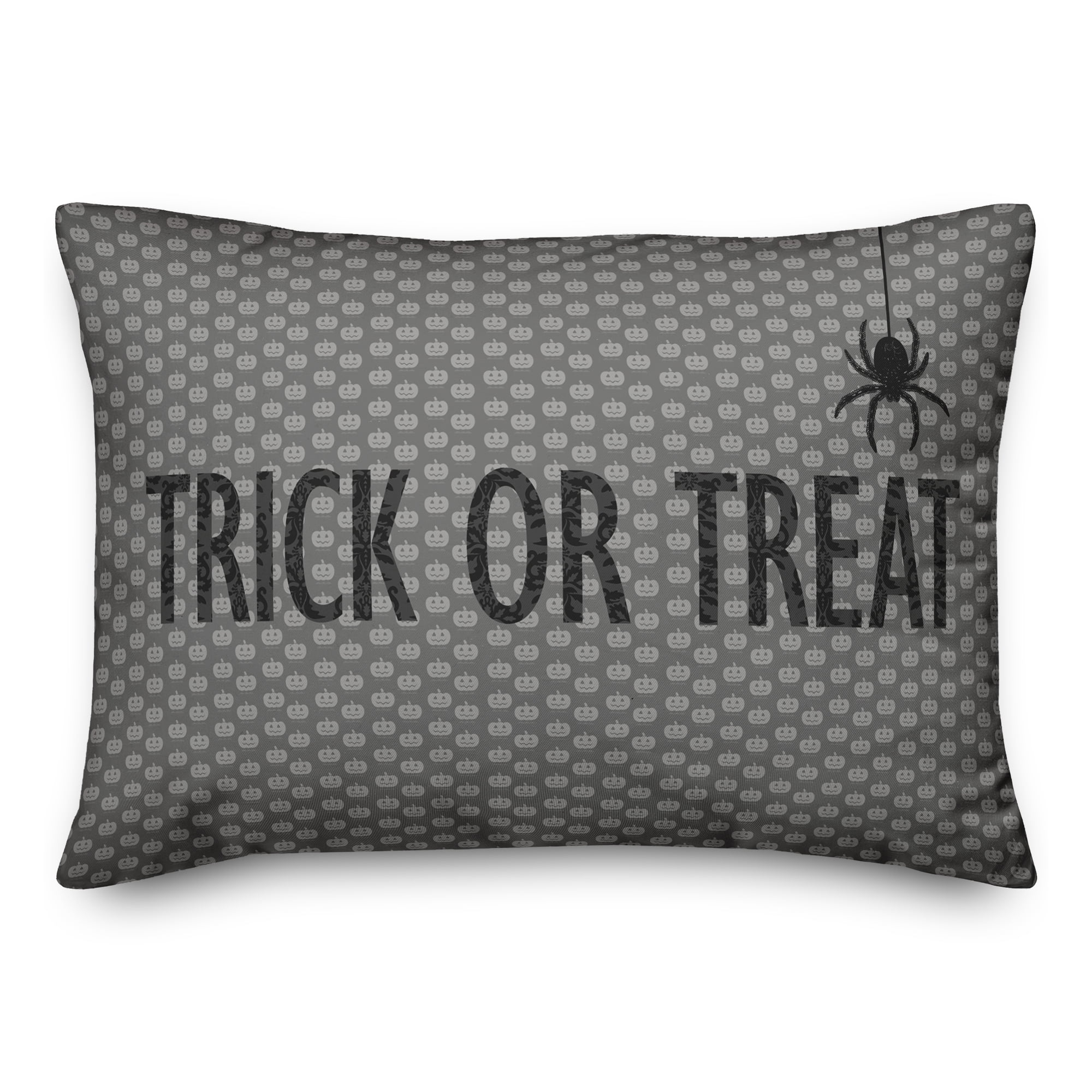 Creative Products Black and White Trick or Treat 14x20 Spun Poly Pillow