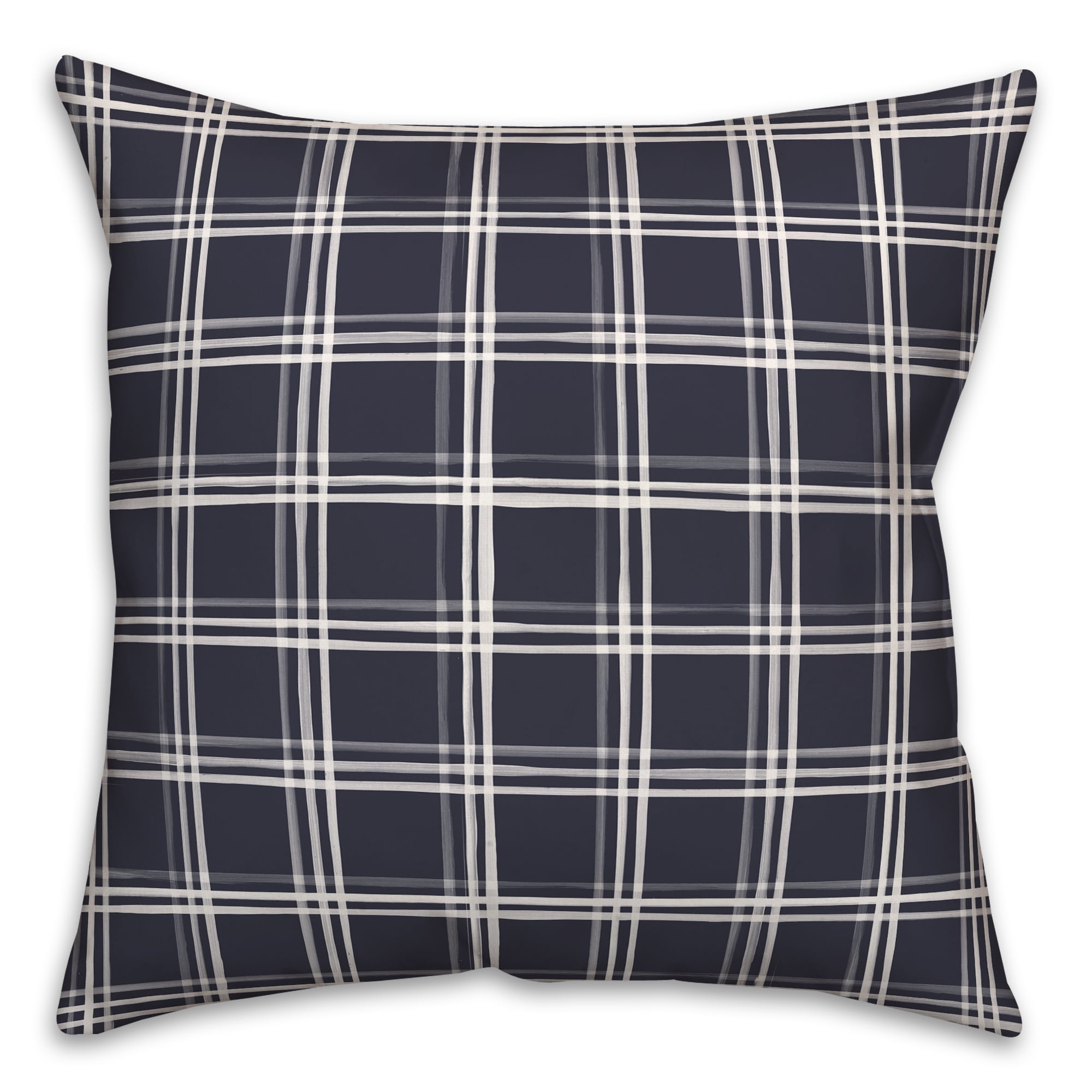 Designs Direct Creative Group Plaid Indoor/Outdoor Reversible Throw Pillow