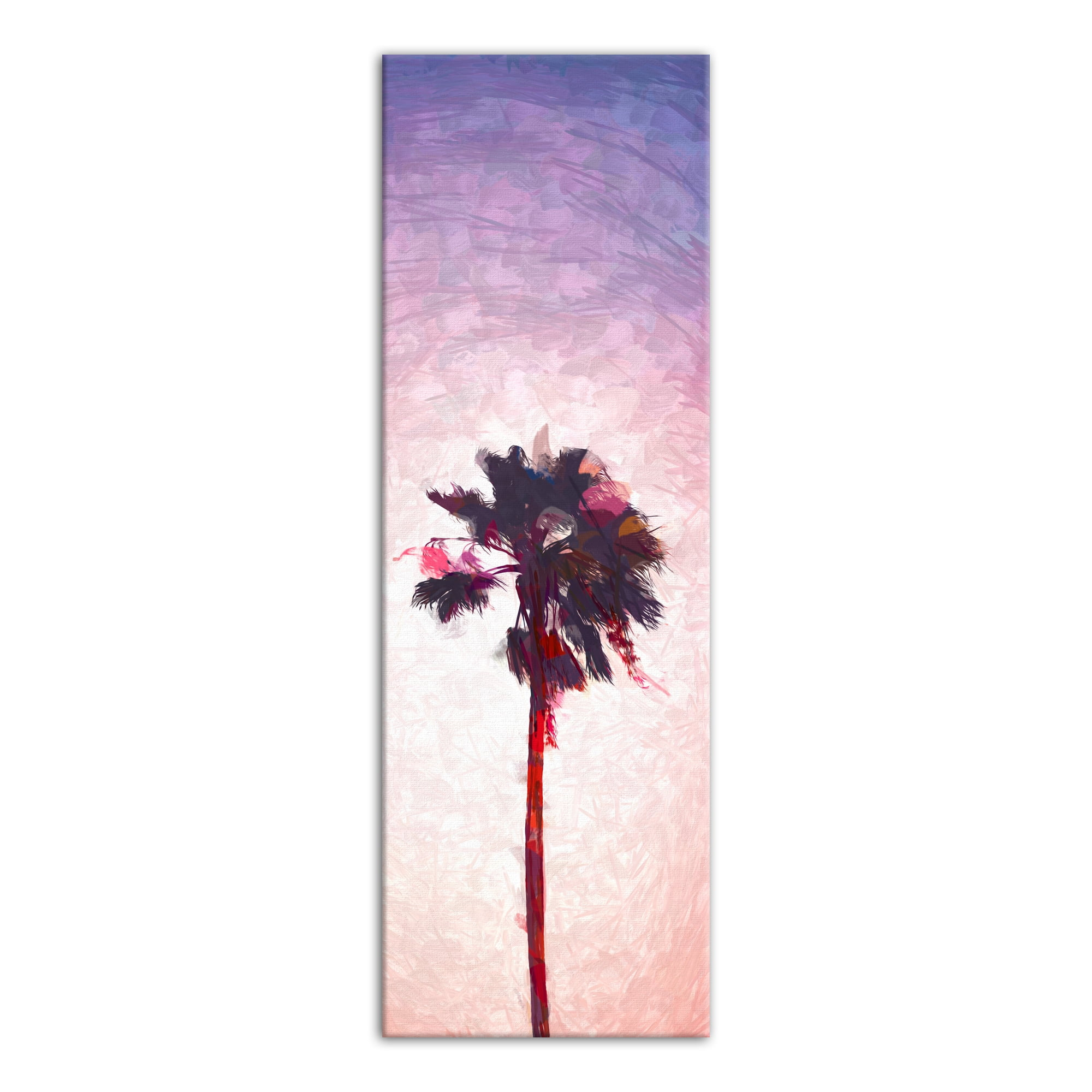 Creative Products Pink Palm Tree 12x36 Canvas Wall Art
