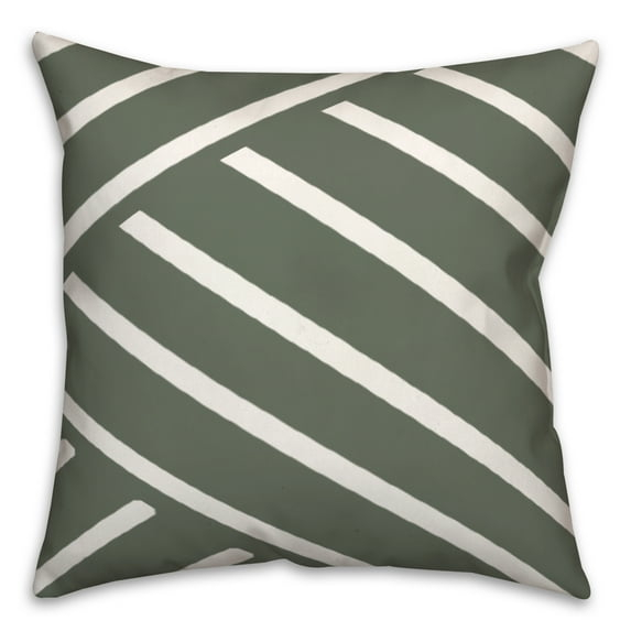Designs Direct Creative Group Striped Indoor/Outdoor Reversible Throw Pillow