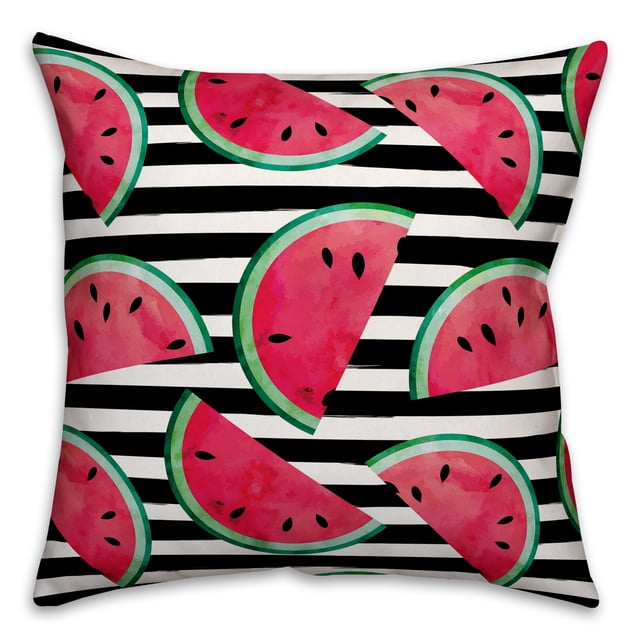 Creative Products Watercolor Watermelons 18x18 Indoor / Outdoor Pillow