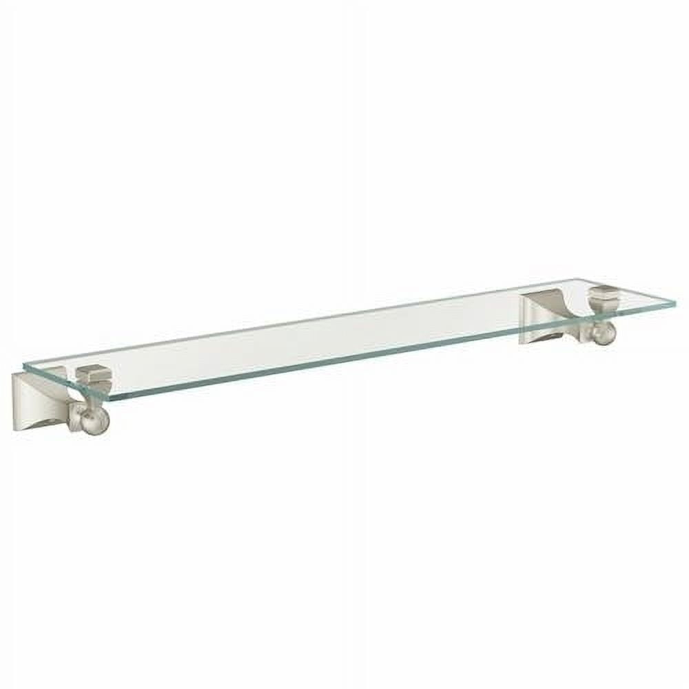 Moen Dn8390 20" Glass Shelf From The Retreat Collection - Nickel