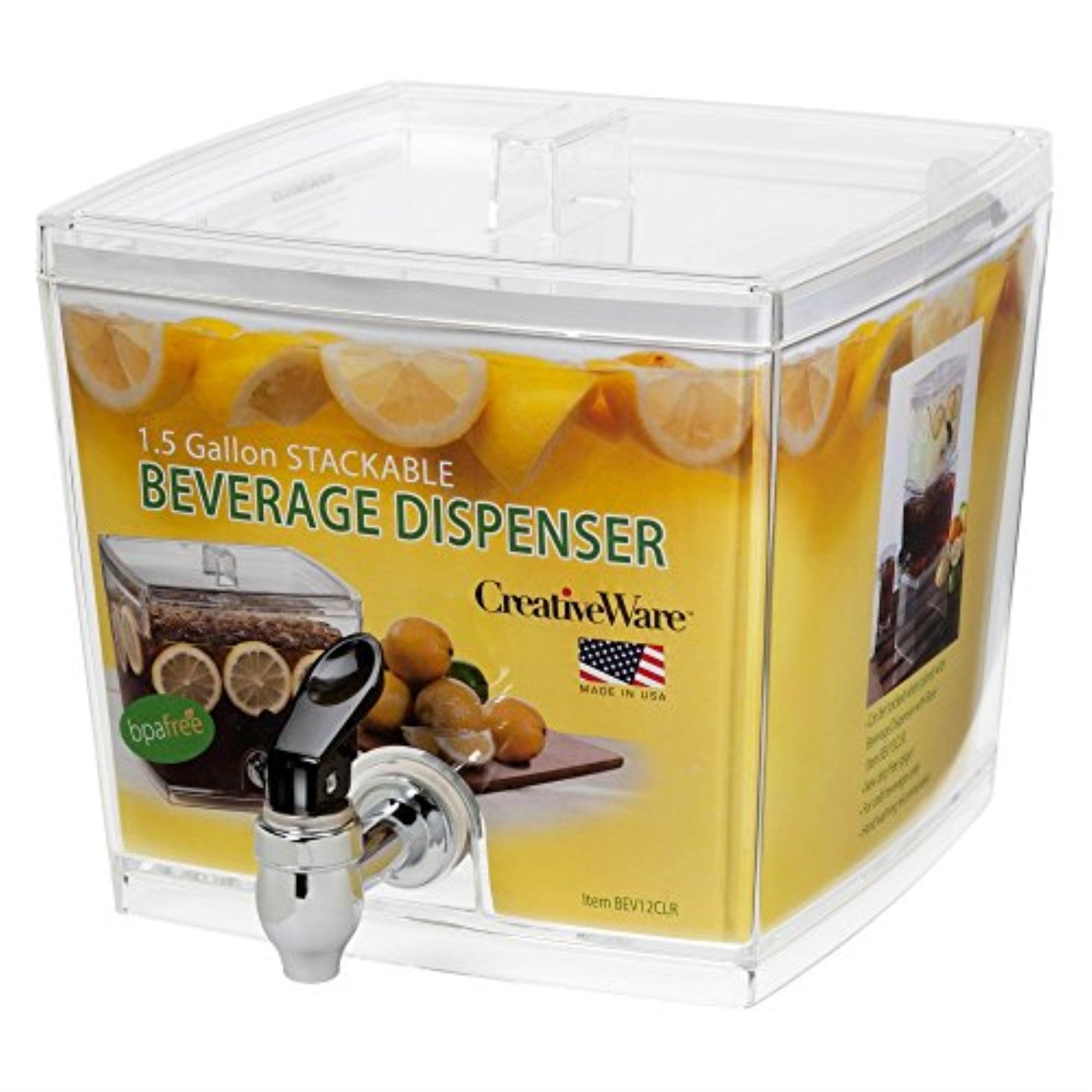 Creativeware 1.5 Gallon Acrylic Beverage Dispenser