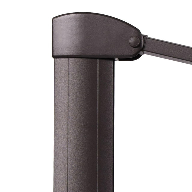 Crestlive Products Outdoor Rectangular Patio Offset Cantilever Umbrella with 360-degree Rotation and 6 Shade Angles Grey