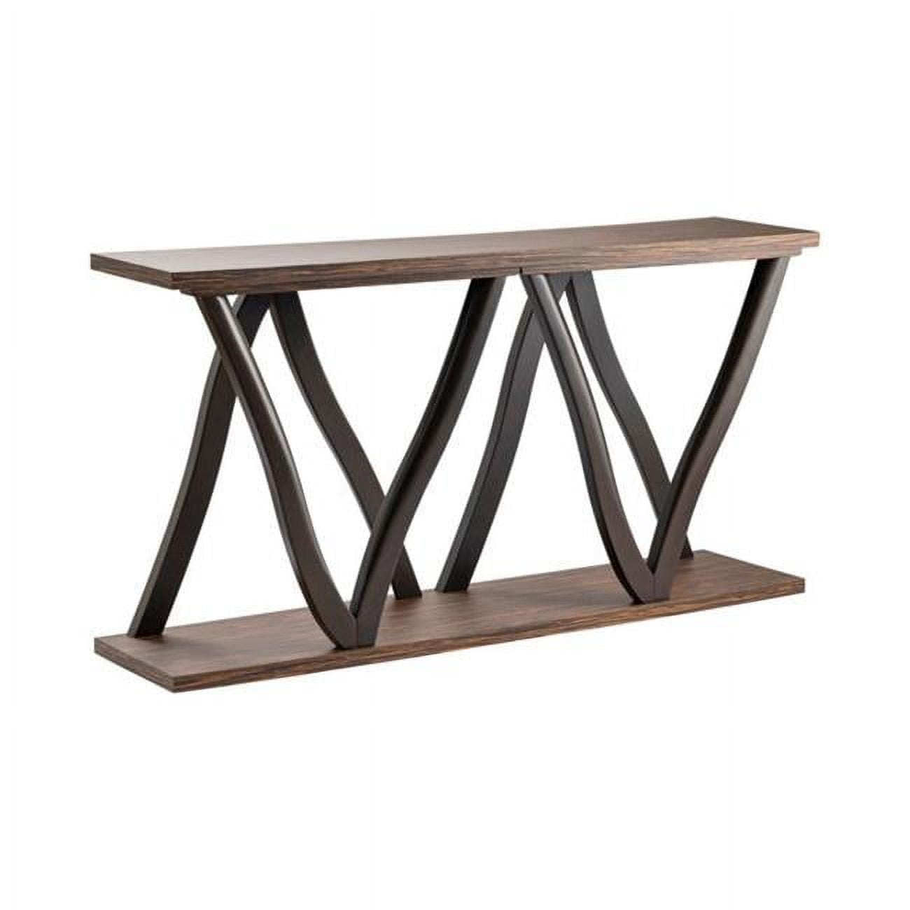 Crestview Collection Wood Console Table in Espresso