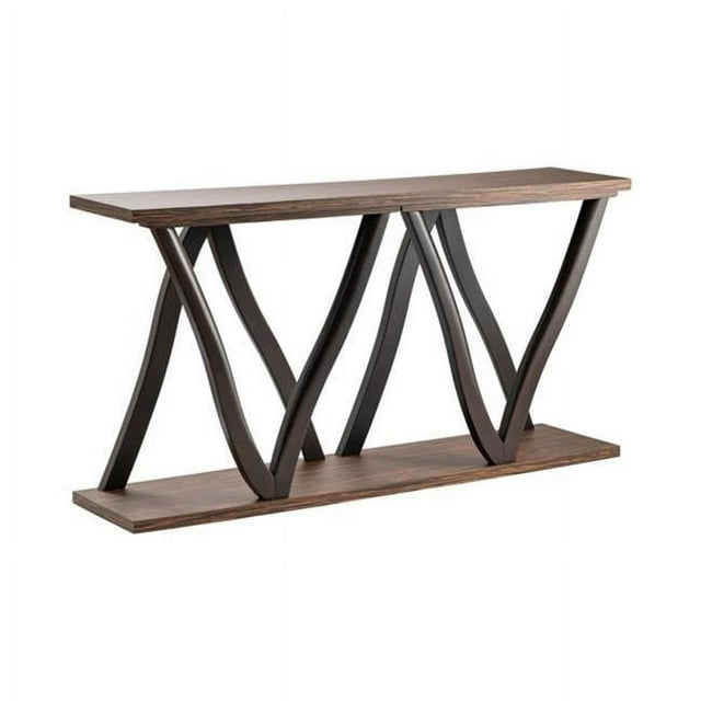 Crestview Collection Wood Console Table in Espresso
