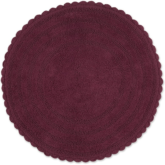Wine Round Crochet Bath Mat
