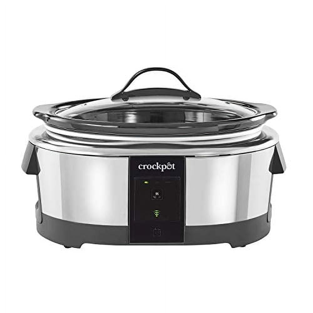 Open Box Slow Cooker 6-Quart Programmable Stainless Steel Compatible w/ Alexa (Good)