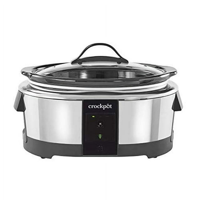 Open Box Slow Cooker 6-Quart Programmable Stainless Steel Compatible w/ Alexa (Good)