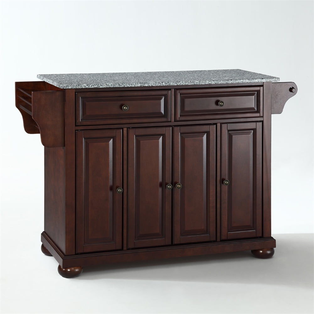 Crosley Furniture Alexandria MDF Wood Kitchen Island in Mahogany
