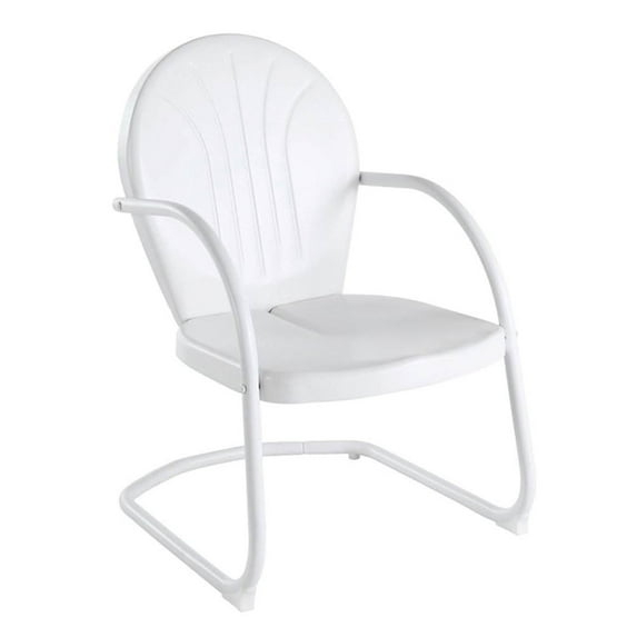 Griffith Metal Chair in White Finish