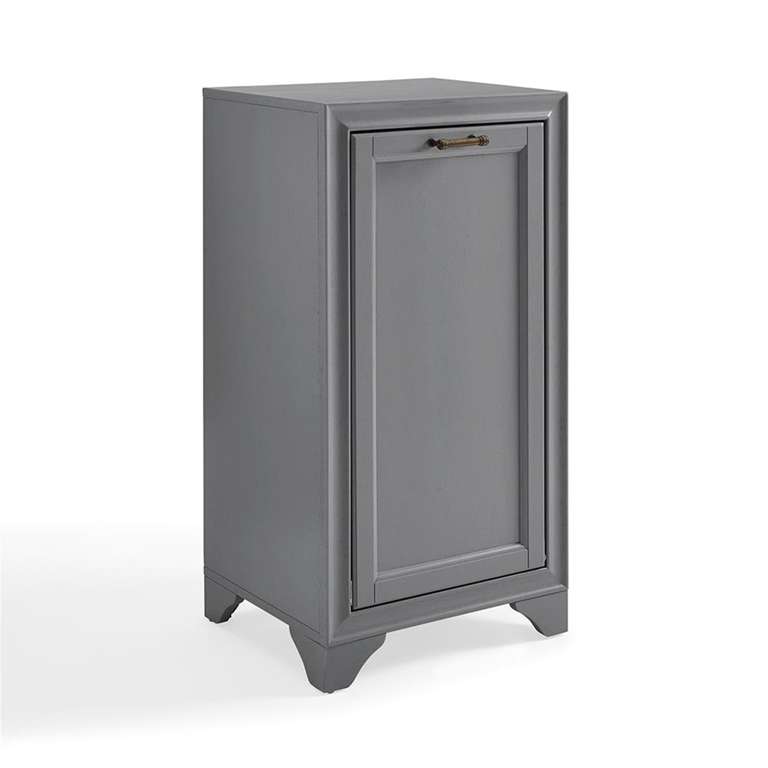 Crosley Furniture Tara Linen Hamper In Vintage Grey