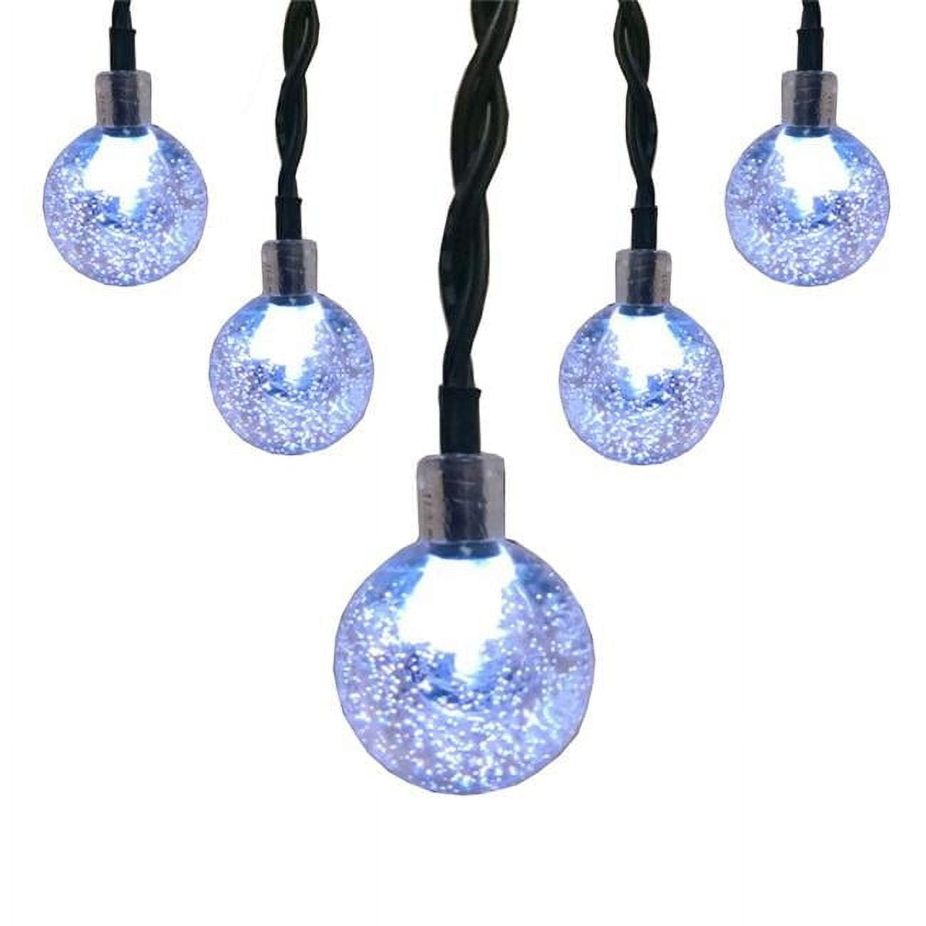 Crosslight IDD1900870C Ball Solar String Light, Cool White