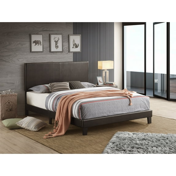 Crown Mark Yates Black Platform Bed, Full