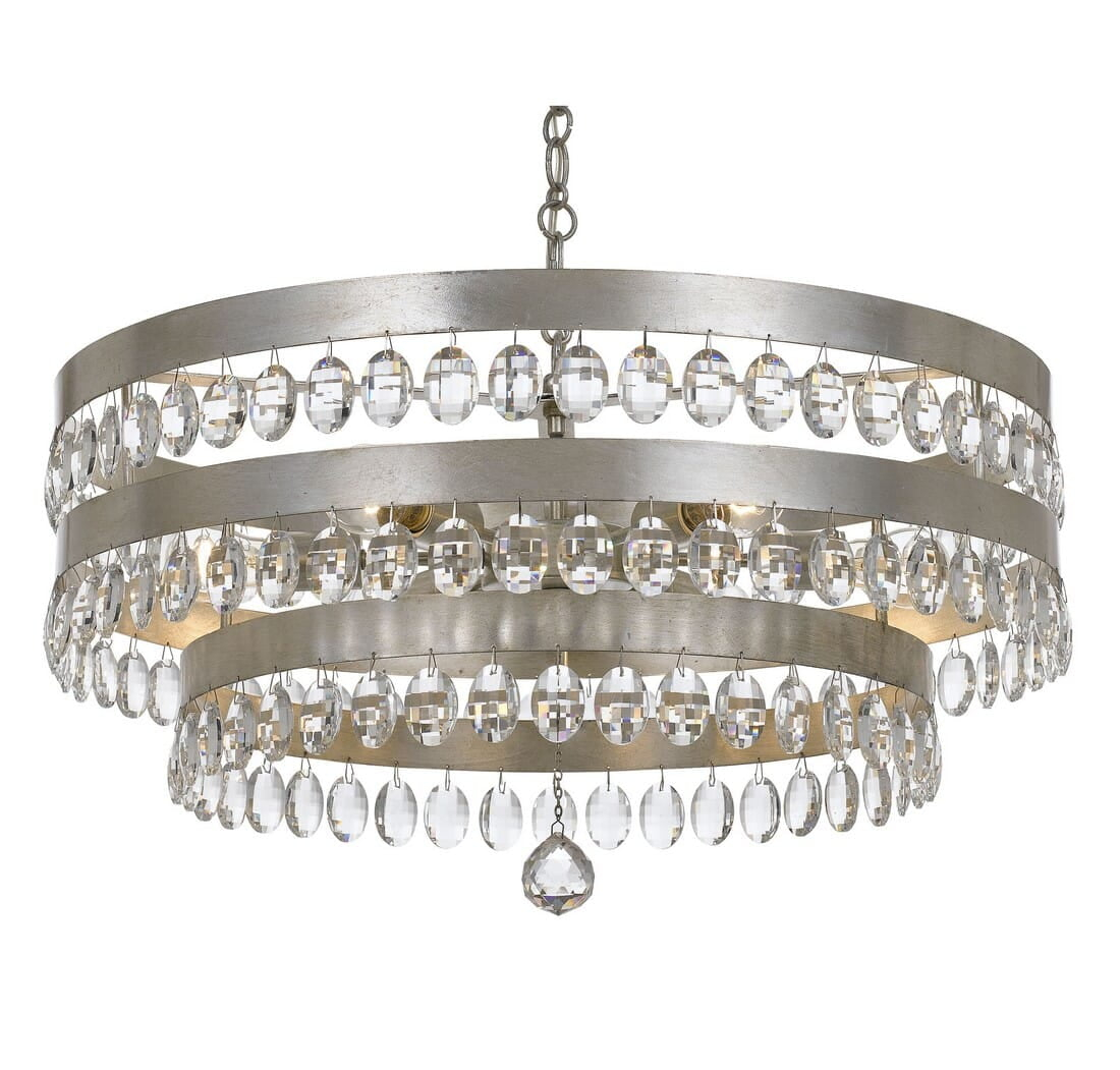 Crystorama Lighting - Six Light Chandelier - Chandelier - Perla - Six Light
