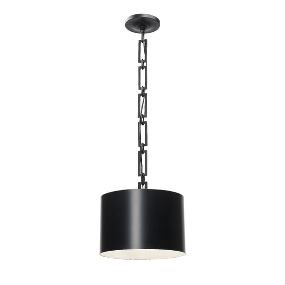 8683-MK-WH-Crystorama Lighting-Alston - One Light Mini Pendant in Traditional and Contemporary Style - 12 Inches Wide by 10 Inches High-Matte