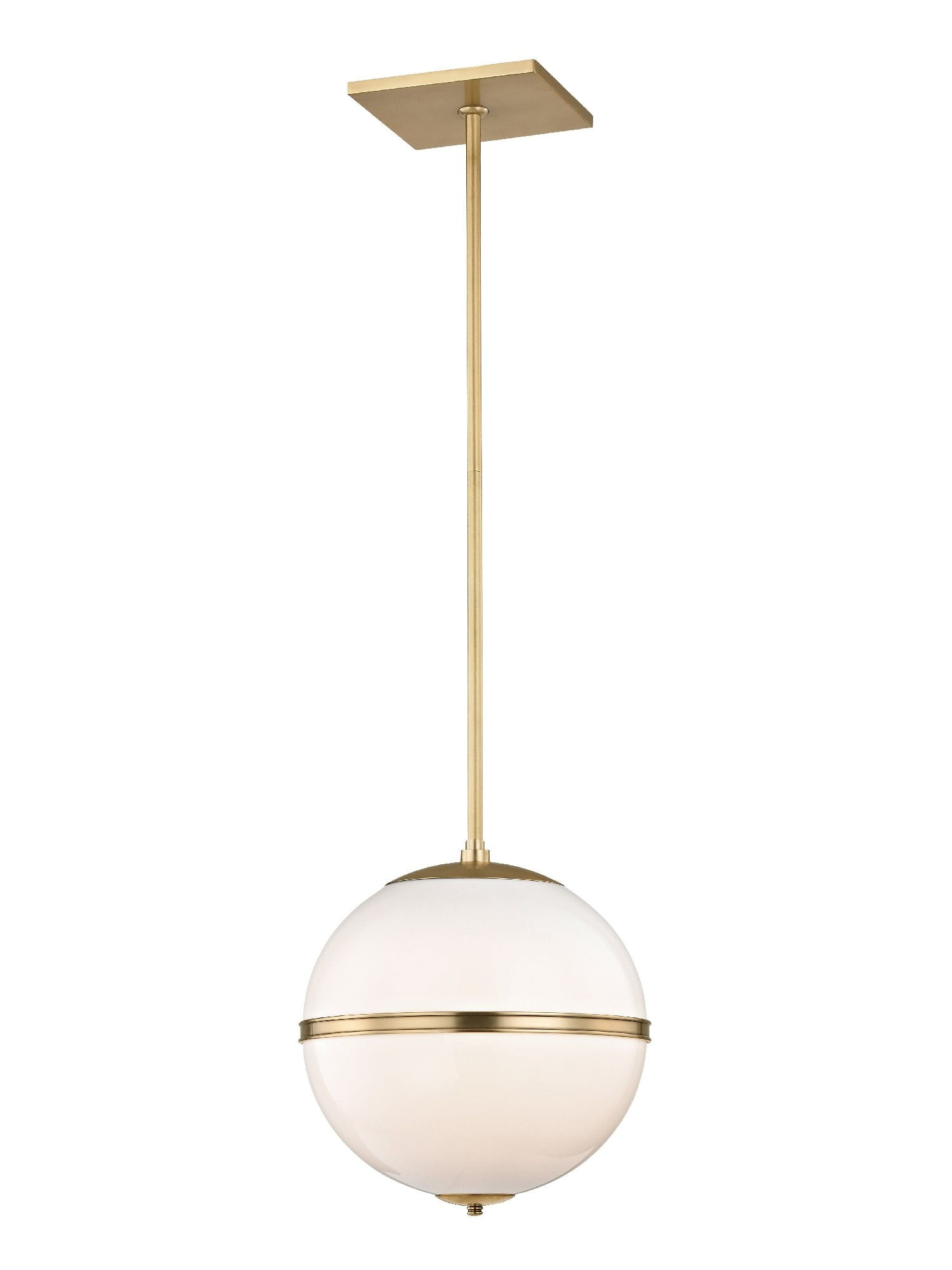 2112-AG-Crystorama Lighting-Truax - One Light Pendant in Classic Style - 12 Inches Wide by 13.5 Inches High-Aged Brass Finish