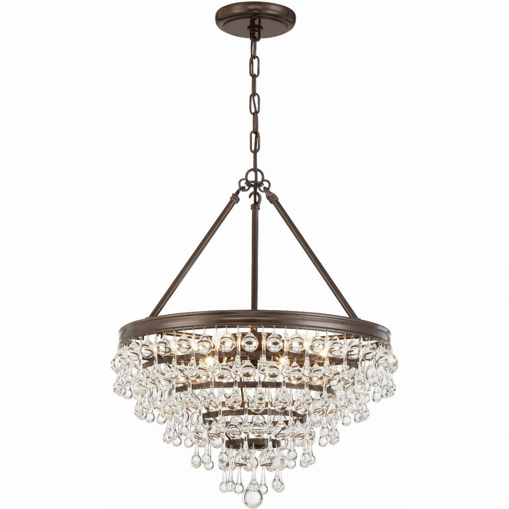 Crystorama Lighting - Six Light Chandelier - Chandelier - Calypso - Six Light