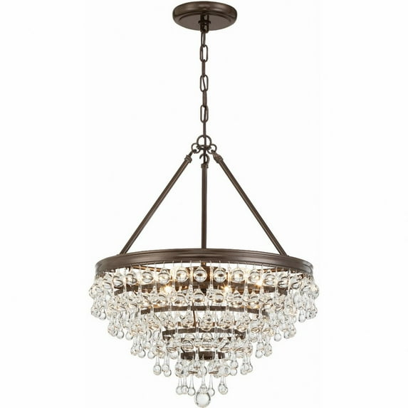 Crystorama Lighting - Six Light Chandelier - Chandelier - Calypso - Six Light