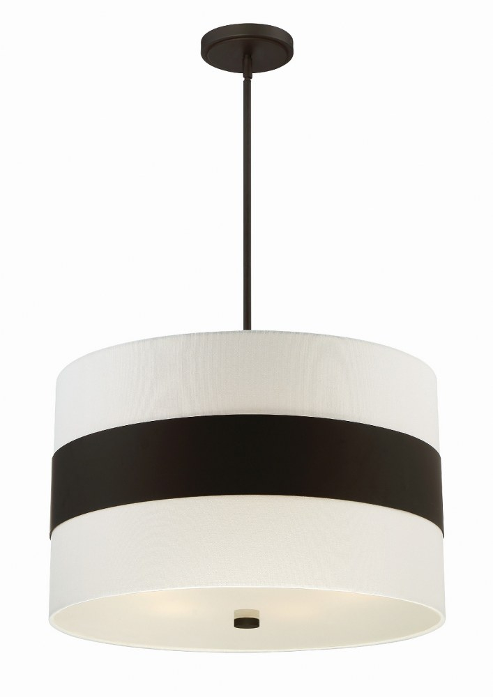 Five Light Chandelier In Classic Style 23 Inches Wide By 21 Inches High-Dark Bronze Finish Crystorama Lighting 297-Db
