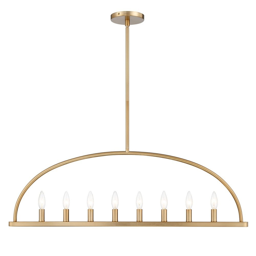 Crystorama Lighting Abbott 8 - Light Chandelier in  Vibrant Gold