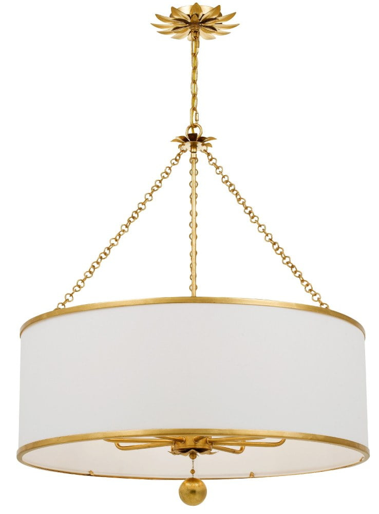 Eight Light Chandelier In Classic Style 29 Inches Wide By 33.5 Inches High-Antique Gold Finish    -Traditional Installation Crystorama Lighting