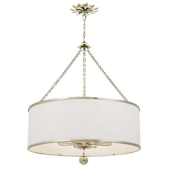 Eight Light Chandelier In Classic Style 29 Inches Wide By 33.5 Inches High-Antique Silver Finish    -Traditional Installation Crystorama Lighting