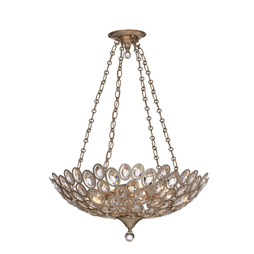 Crystorama Lighting - Five Light Chandelier - Chandelier - Sterling - Five Light
