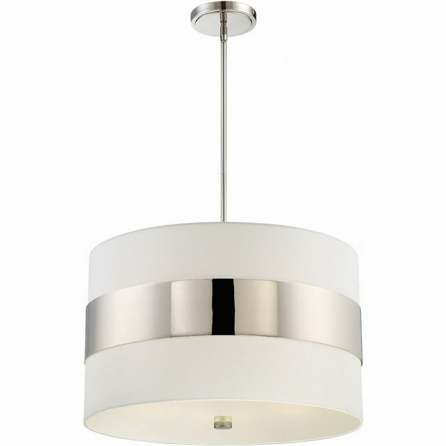 Five Light Chandelier In Classic Style 23 Inches Wide By 21 Inches High-Polished Nickel Finish Crystorama Lighting 297-Pn