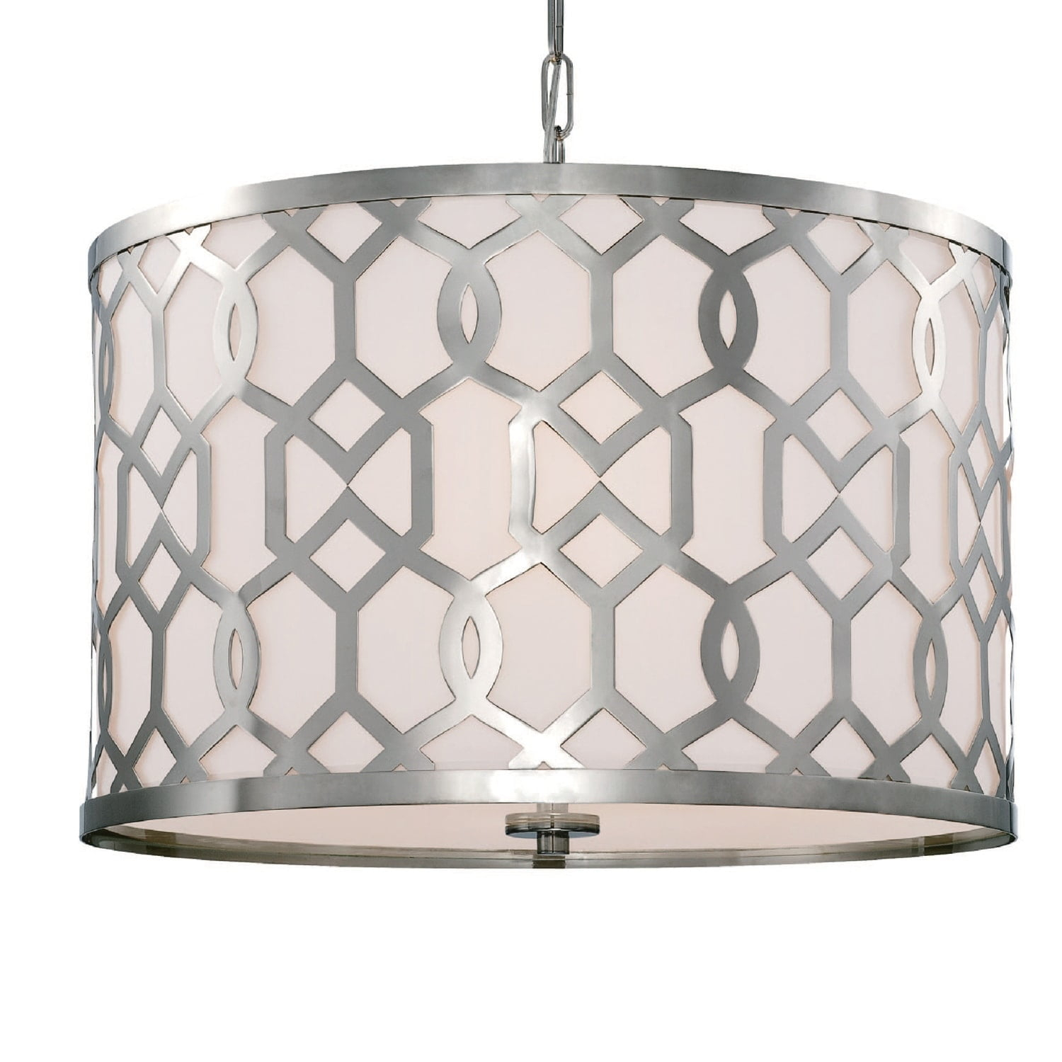 Crystorama Libby Langdon for  Jennings 5 Light Polished Nickel Chandelier - 24.25'' W x 14.75'' H