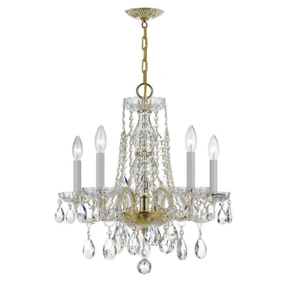 Crystorama Lighting - Five Light Mini Chandelier - Mini Chandelier - Crystal -